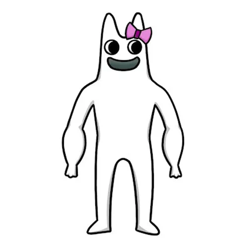 Цветной вариант раскраски banbaleenl жена банбан