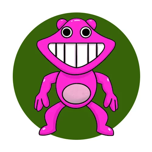 Цветной пример раскраски банбан обезьянка лари