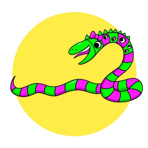 Цветной пример раскраски банбан patched ellie