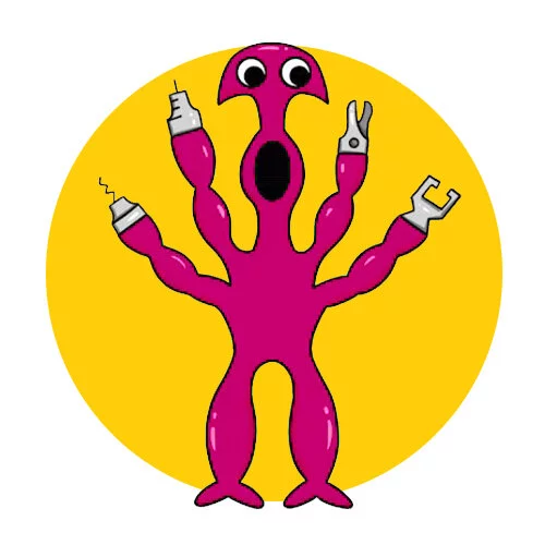 Цветной вариант раскраски банбан syringeon