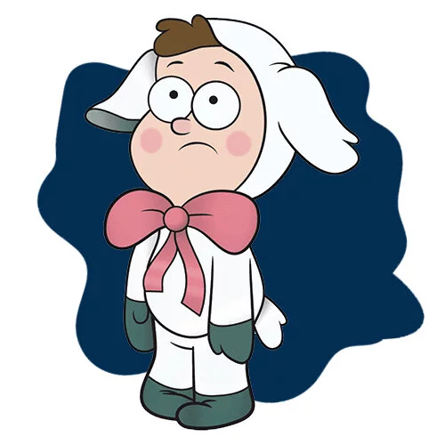 Цветной пример раскраски барашкин танец диппер