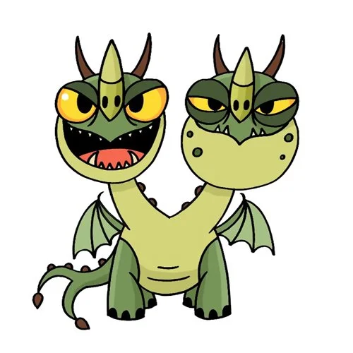 Цветной вариант раскраски барс и вепрь