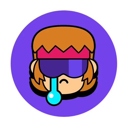 Цветной вариант раскраски бастер грусть