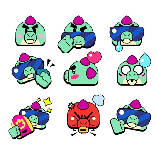 Цветной вариант раскраски базз пины эмоджи