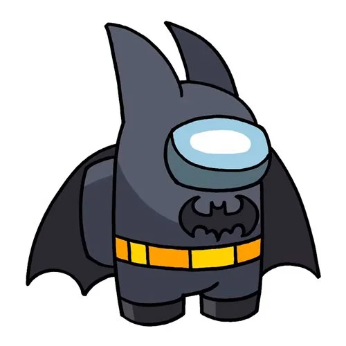 Цветной пример раскраски бэтмен амогн ас