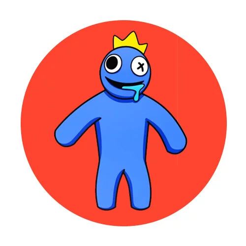 Цветной вариант раскраски блю радужные друзья