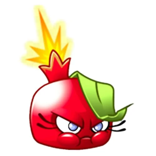 Цветной вариант раскраски бомбгранат