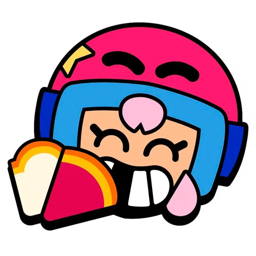 Цветной вариант раскраски бонни эмодзи смех