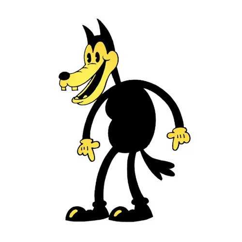 Цветной пример раскраски борис волк