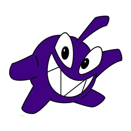 Цветной вариант раскраски бука из ам-няма