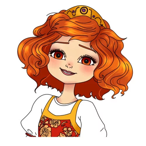 Цветной пример раскраски царевна варвара