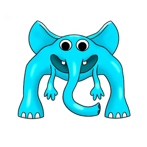 Цветной пример раскраски coach pickles сад банбана