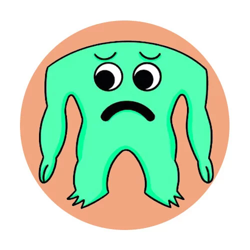 Цветной вариант раскраски cyan fiddles банбан