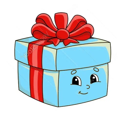 Цветной вариант раскраски дарю тебе подарок