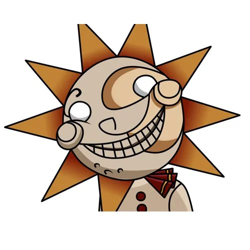 Цветной вариант раскраски daycare attendant воспитатель фнаф 9