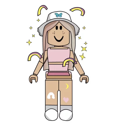 Цветной пример раскраски девочка аватар