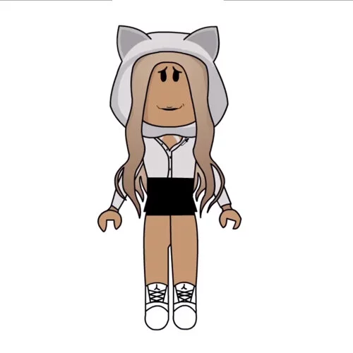 Цветной вариант раскраски девочка аватарка