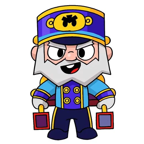 Цветной пример раскраски динамайк портье майк