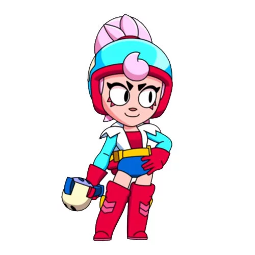 Цветной вариант раскраски джанет