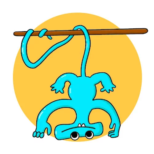 Цветной вариант раскраски джокинг джейси банбан