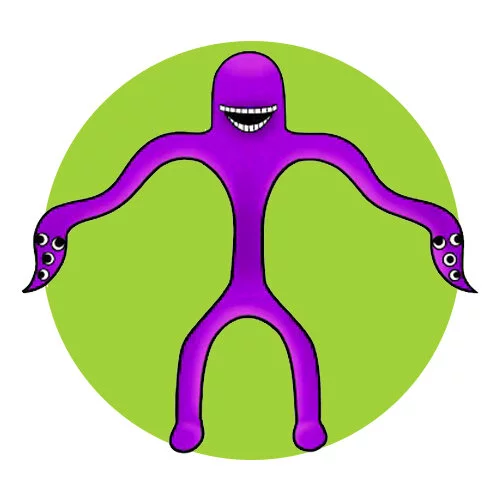 Цветной пример раскраски длинный джо long joe