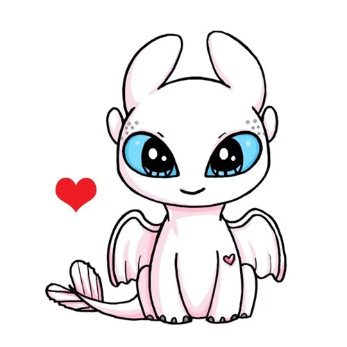 Цветной вариант раскраски дневная фурия красивая