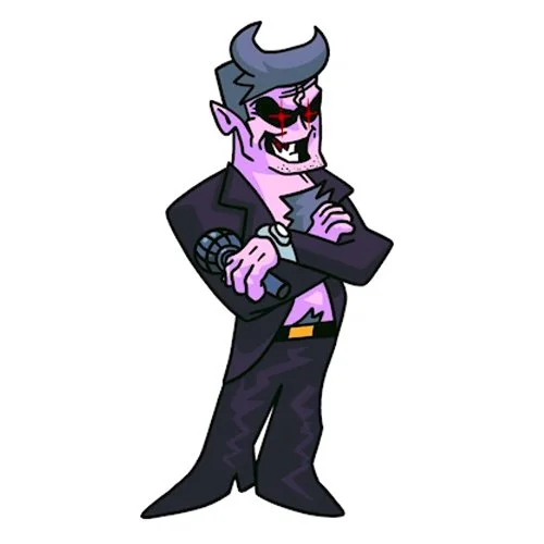 Цветной вариант раскраски дорогой папочка friday night funkin