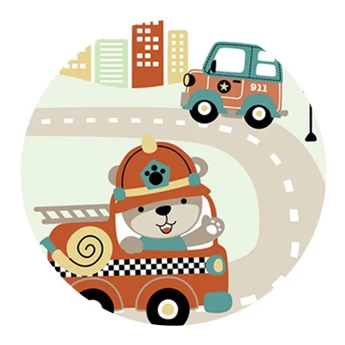 Цветной вариант раскраски дорожное движение и светофор