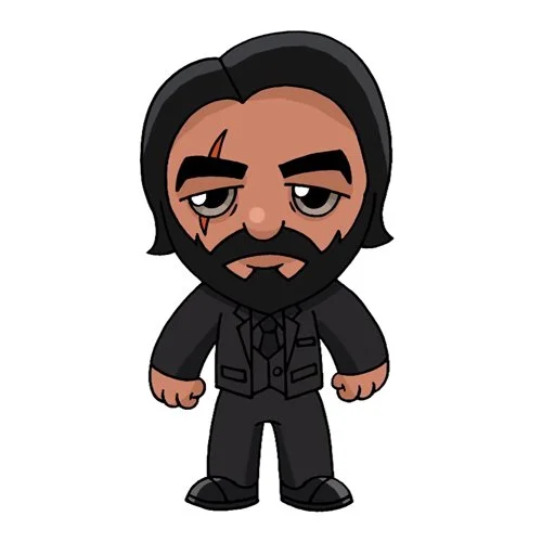 Цветной вариант раскраски душегуб