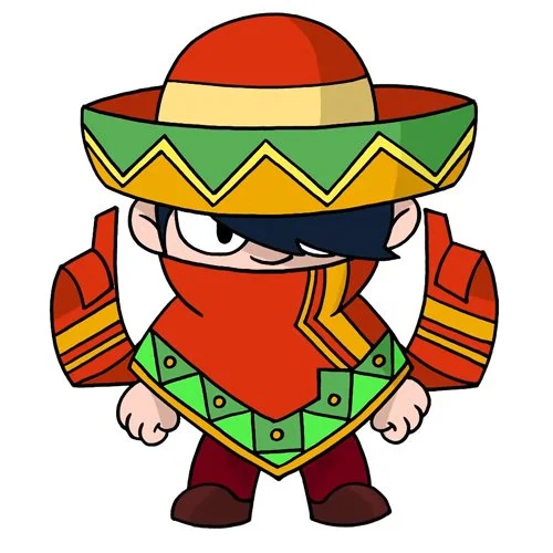 Цветной вариант раскраски эдгар молниеносный скин