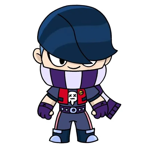 Цветной пример раскраски эдгар обычный боец