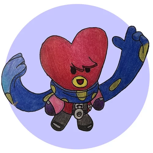 Цветной вариант раскраски эдгар тата