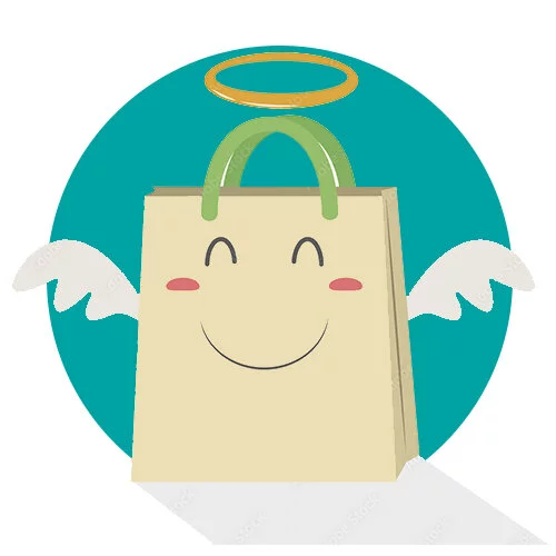 Цветной вариант раскраски экология используй эко-сумки