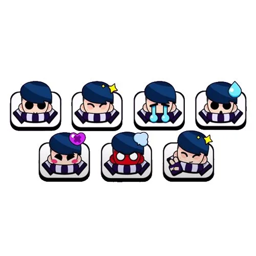 Цветной вариант раскраски эмоции эдгар