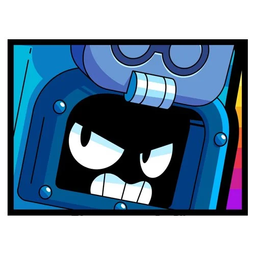 Цветной вариант раскраски эш эмодзи браво старс