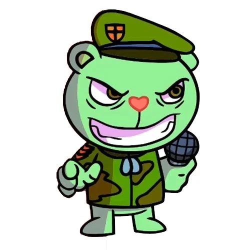 Цветной вариант раскраски флиппи friday night funkin