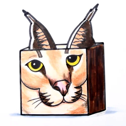 Цветной вариант раскраски флоппа