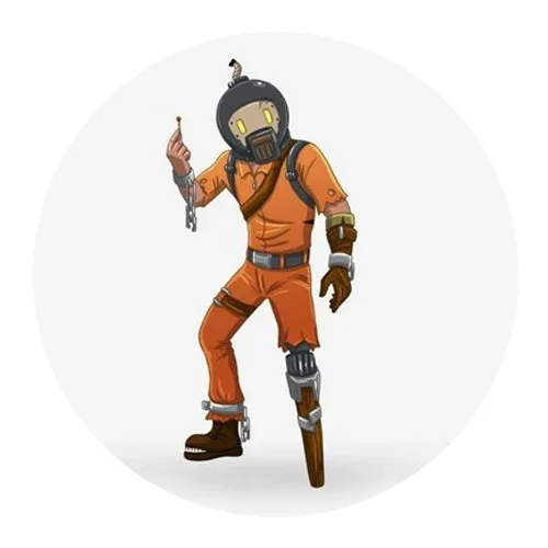 Цветной вариант раскраски фортнайт фитиль