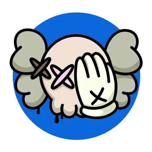 Цветной вариант раскраски фортнайт kaws