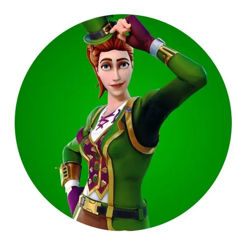 Цветной вариант раскраски фортнайт сержант зеленый клевер