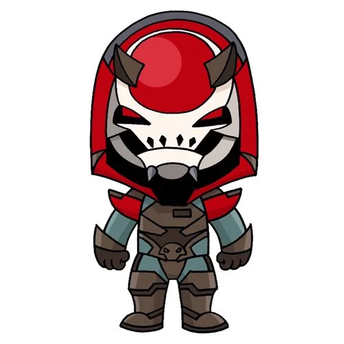 Цветной вариант раскраски фортнайт вендетта