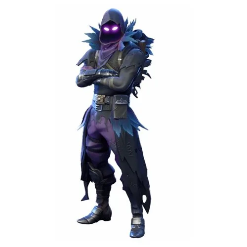 Цветной вариант раскраски фортнайт ворон