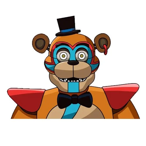 Цветной вариант раскраски фредди фнаф 9