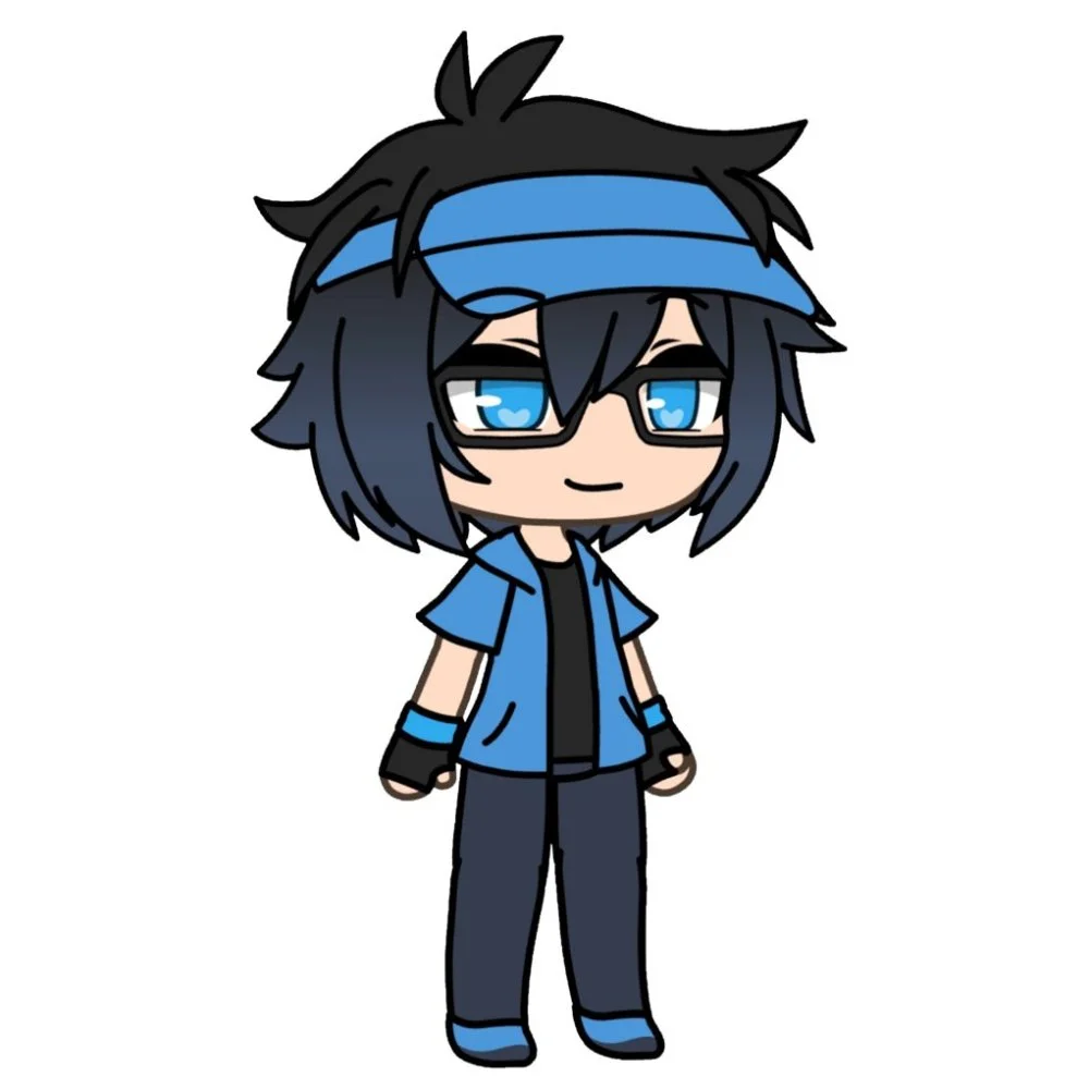 Цветной вариант раскраски гача лайф луни