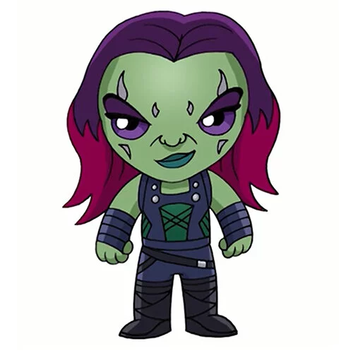 Цветной вариант раскраски гамора