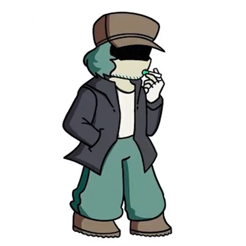 Цветной вариант раскраски гарселло friday night funkin