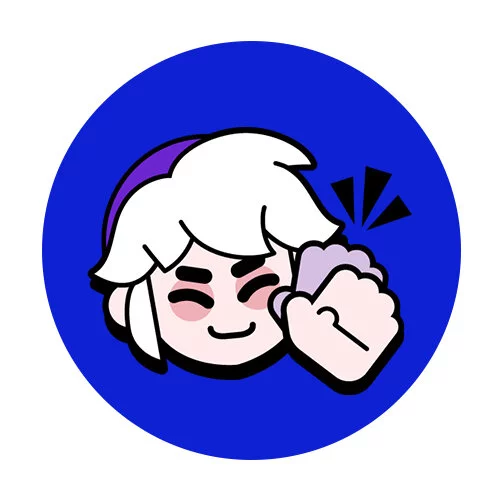 Цветной вариант раскраски гас хлопок эмодзи