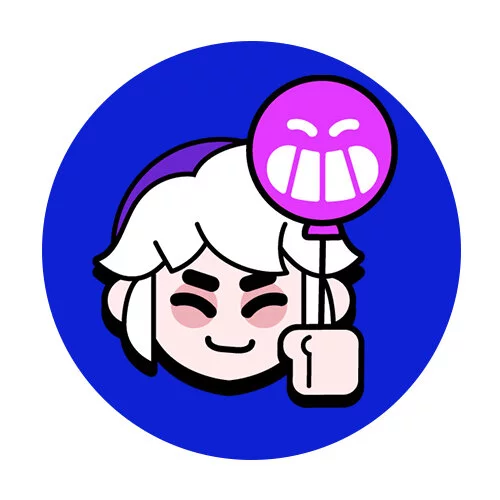 Цветной вариант раскраски гас радость эмодзи