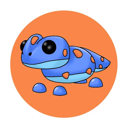 Цветной вариант раскраски геккон адопт ми