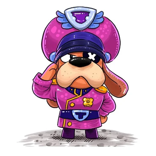 Цветной вариант раскраски генерал гавс отдает честь